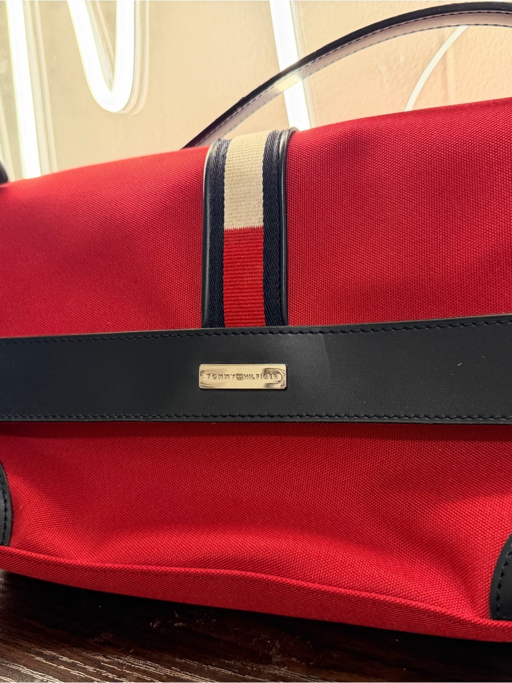 Tommy Hilfiger Red Canvas crossbody